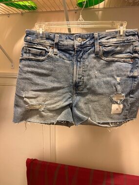 Old Navy Light Blue Distressed Denim Cutoff Shorts